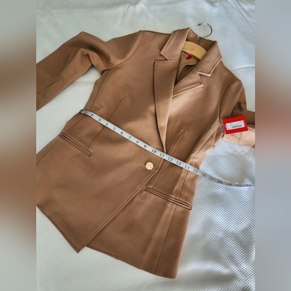 SPANX Women's Tan Blazer Jacket - Picture 12 of 15